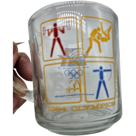 👍1984 LA Olympics Glass Mugs Set (3) by McDonalds - Picture 5 of 12